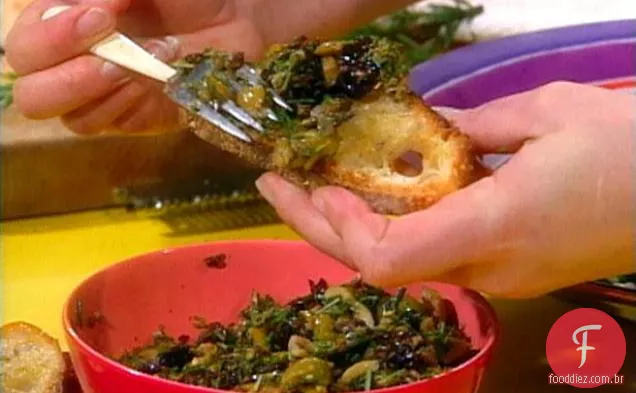 Olive Rosemary Crostini