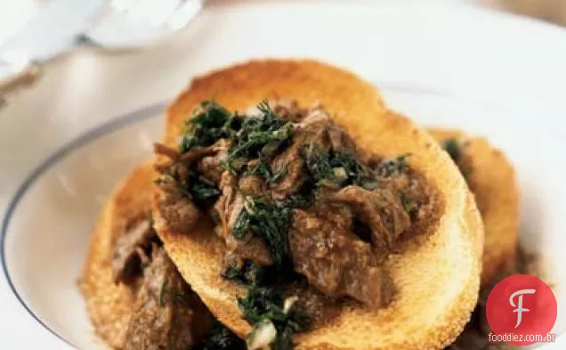 Carne Assada com molho italiano Verde