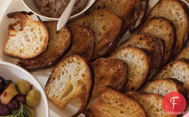Frango-Fígado Crostini