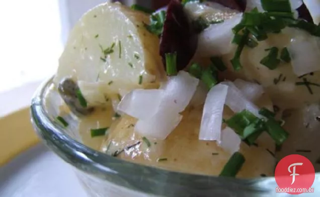 Salada De Batata Do Mediterrâneo Oriental