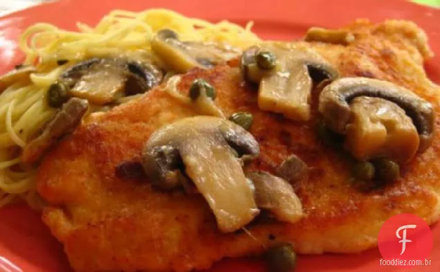 Piccata De Frango Com Cogumelos