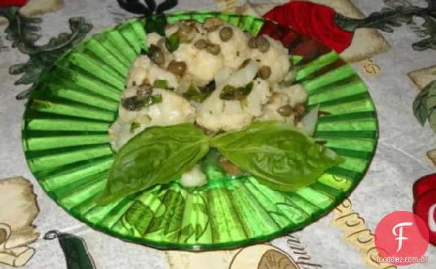 Couve-flor com alcaparras en vinagrete s'il Vouz Plait