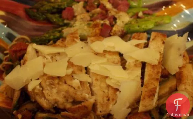 Capellini Alla Campagnola - Macarrão E Frango Rústico Com Cabelo De Anjo
