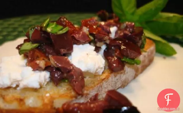 Bruschetta Com Queijo De Cabra