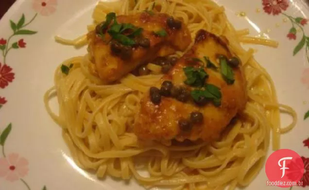Piccata De Frango Leve Com Linguine