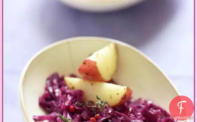 Repolho Roxo Cozido Com Maçãs