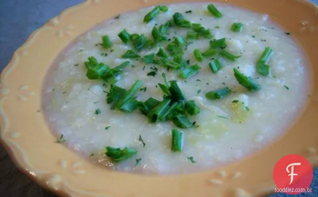 Sopa de couve-flor e Parmesão