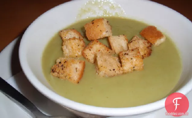 Vegan Creamless Cremoso Aspargos Sopa
