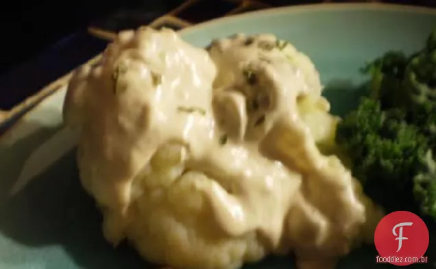 Couve-Flor Com Molho De Queijo Cogumelo