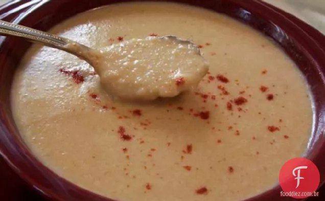 Sopa Cremosa De Couve-Flor Com Queijo