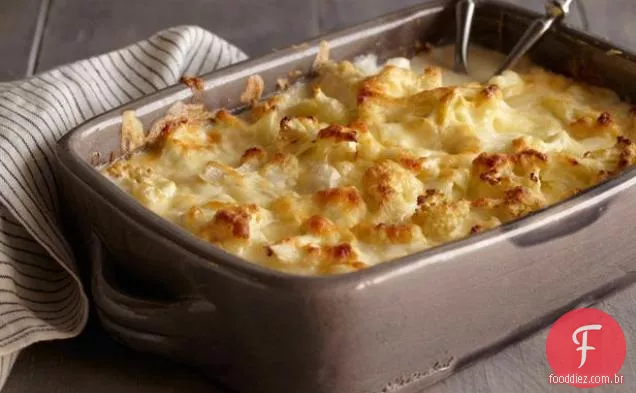 Couve-Flor-Gratinado De Queijo De Cabra