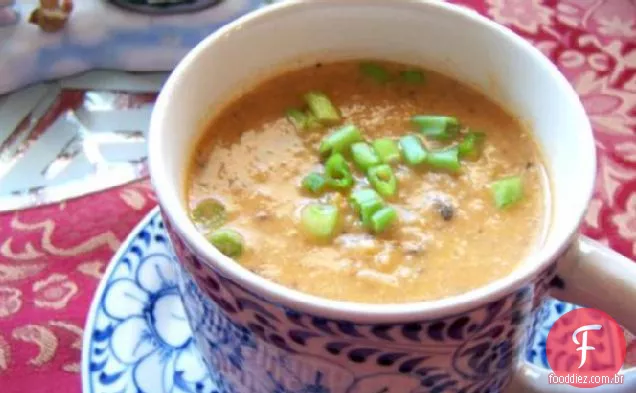 Sopa cremosa de couve-flor e Brie
