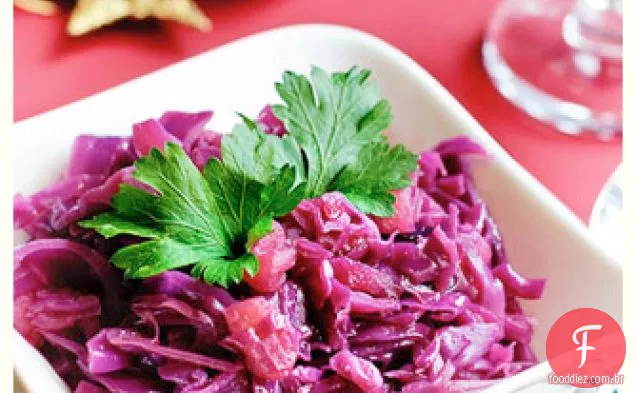 Repolho roxo refogado (com maçãs)