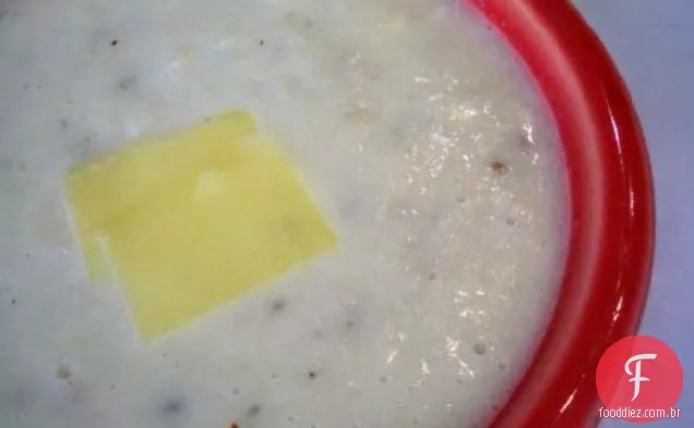 Sopa de couve-flor e Cheddar