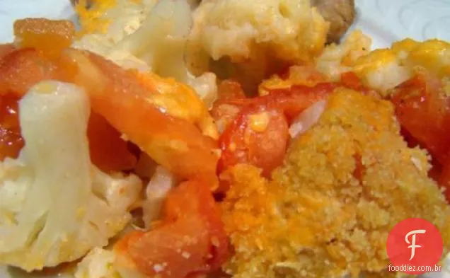 Caçarola De Tomate Com Baixo Teor De Gordura Couve-Flor