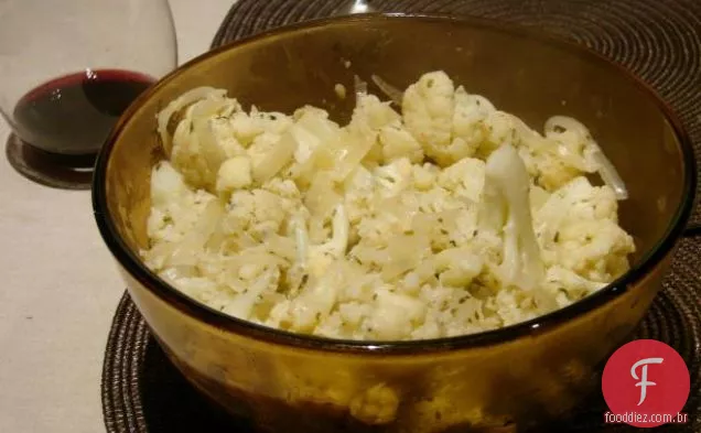 Couve-flor em molho de queijo