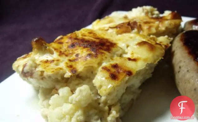 Creme de couve-flor e sopa de Stilton