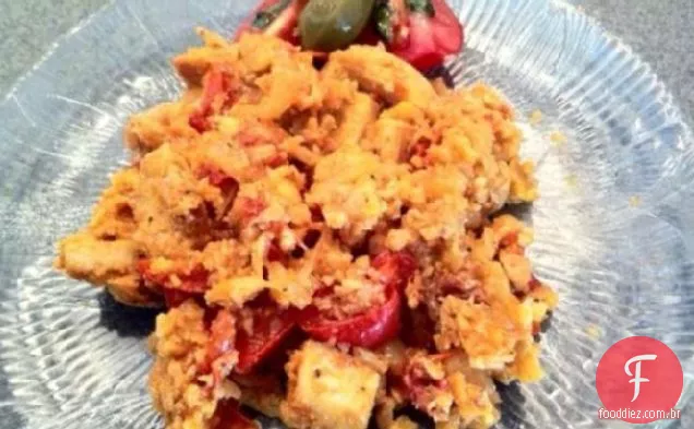 Frango Com Baixo Teor De Carboidratos E Chouriço Paella