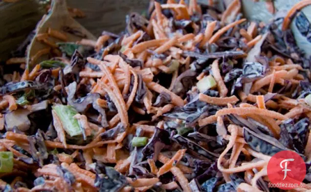 Repolho Roxo E Salada De Repolho De Cenoura
