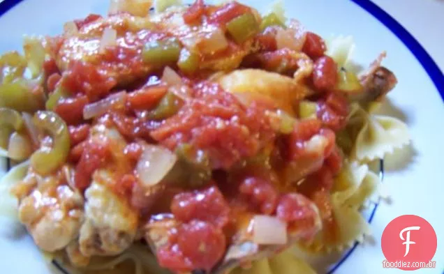 Frango Cacciatore com um toque Marroquino