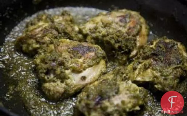 Frango indiano picante com Masala Verde