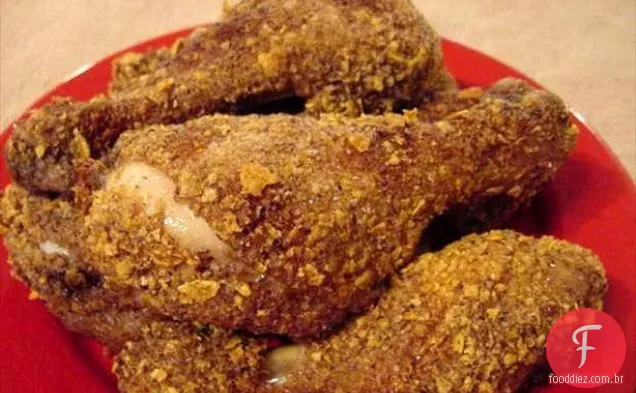 Baquetas De Frango Com Casca De Noz-Pecã
