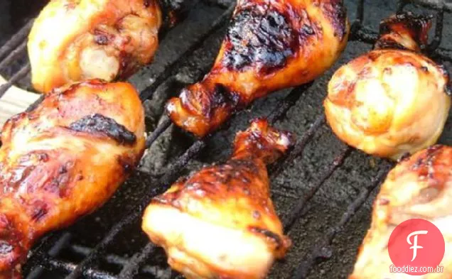 Frango com mel e abacaxi