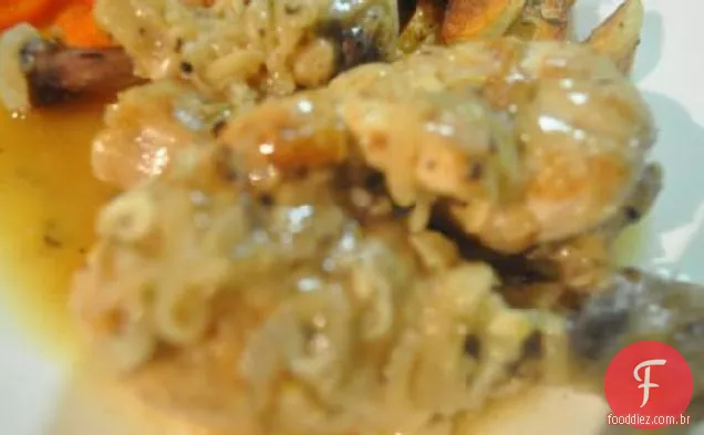 Coxa De Frango Assada Com Vinho Branco