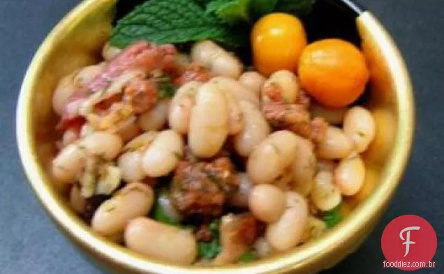Habas Con Chouriço (Chouriço Espanhol Com Favas)