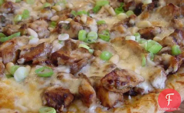 Pizza De Frango Com Alho Picante