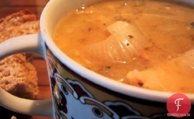 Pimenta Branca Cozida Lentamente Com Frango