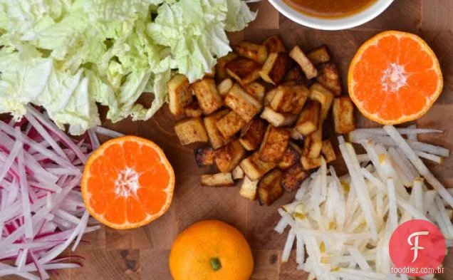 Repolho Napa E Salada De Tofu