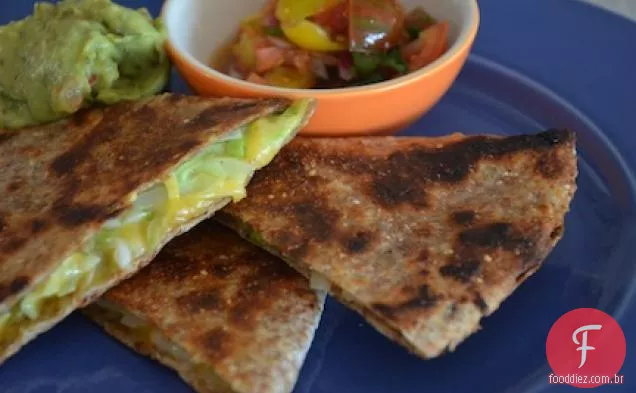 Quesadillas Integrais Com Repolho Crocante