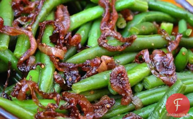 Feijão Verde Com Manteiga De Chalota Caramelizada