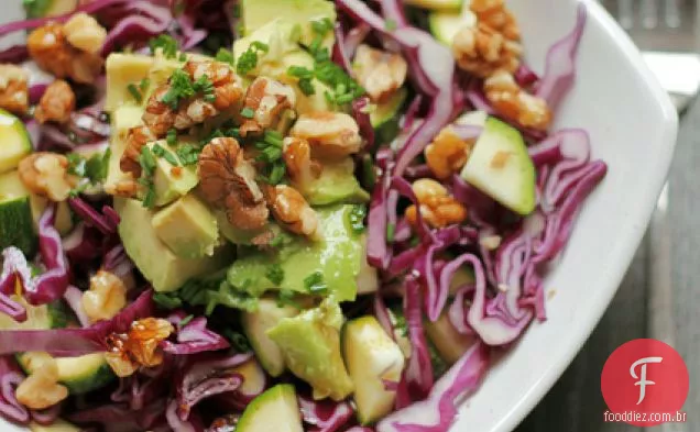 Repolho Roxo, Courgettes E Abacate