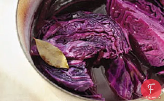 Repolho roxo refogado com gengibre