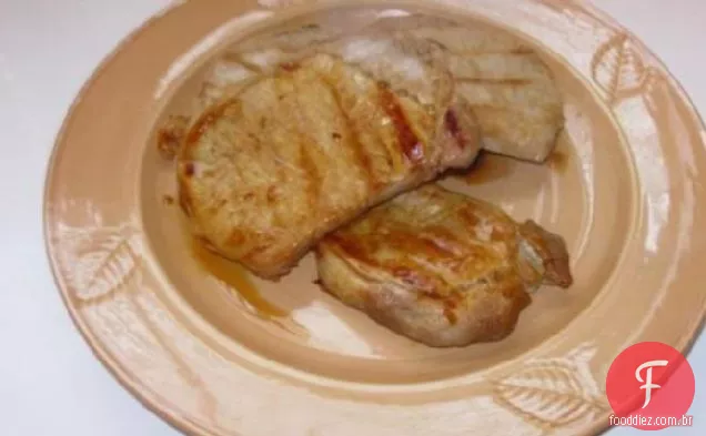 Costeletas De Porco Vitrificadas Mel-Soja