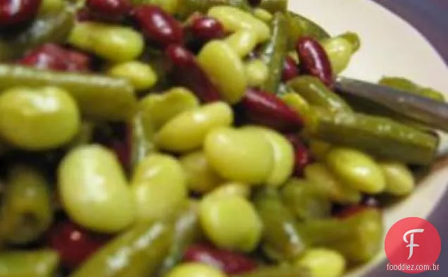 Três Salada De Feijão Ala Martha Stewart