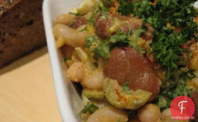 Salada De Feijão Tapas Espanhola