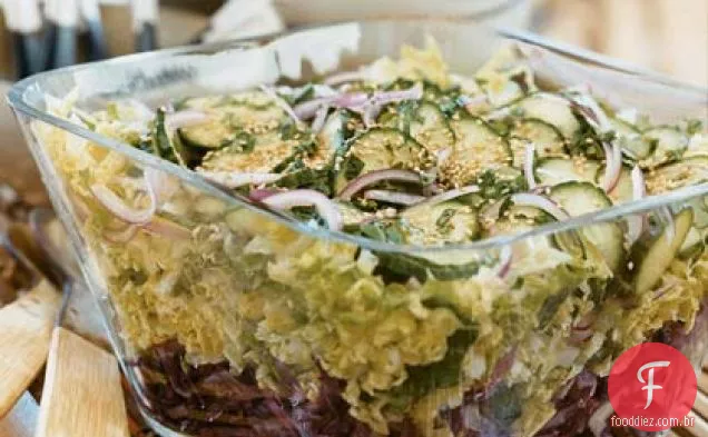 Salada De Repolho De Gergelim