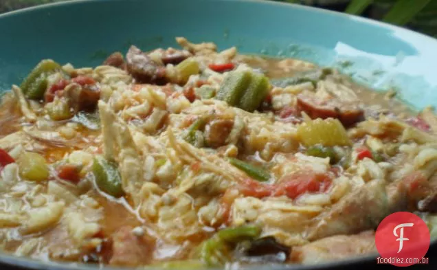 Chicken Okra Sausage Gumbo