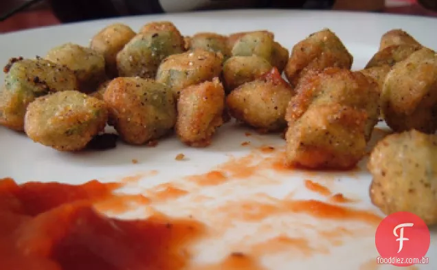 Pão frito de quiabo de Kaye