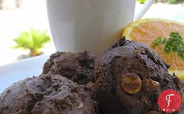 Muffins Da Microplaqueta Da Manteiga De Amendoim De Fudgey