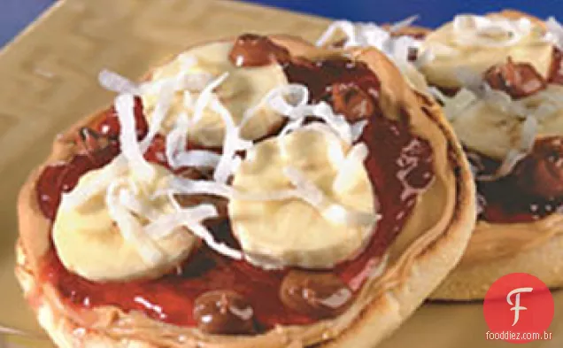 Manteiga de amendoim e geléia Pizza