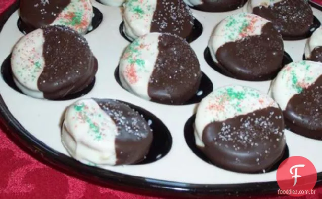 Biscoitos Sanduíche De Manteiga De Amendoim Com Chocolate