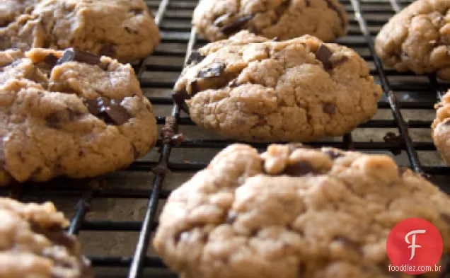 Biscoitos De Manteiga De Amendoim Com Chip De Chocolate