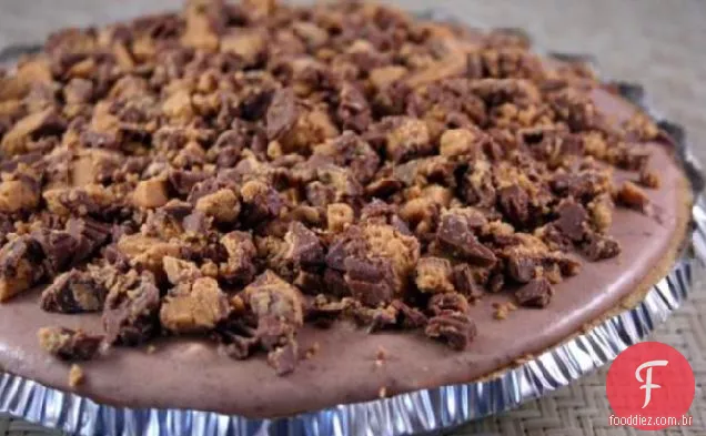 Torta Da Manteiga De Amendoim Do Chocolate Da Dupla Camada