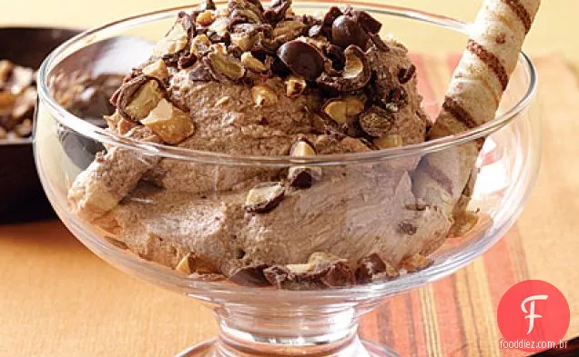 Mousse De Manteiga De Amendoim Com Chocolate Ao Leite