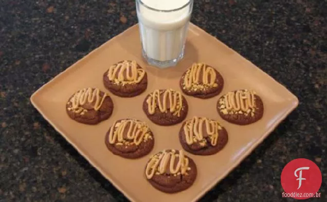 Biscoitos De Chocolate Com Manteiga De Amendoim