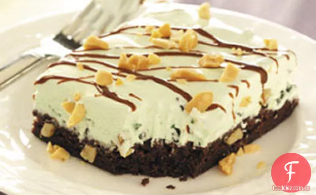 Mint Sundae Brownie Squares Receita